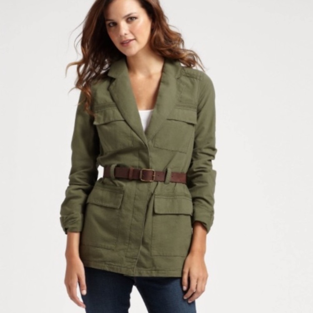 Elizabeth & James Vintage inspired military jacket